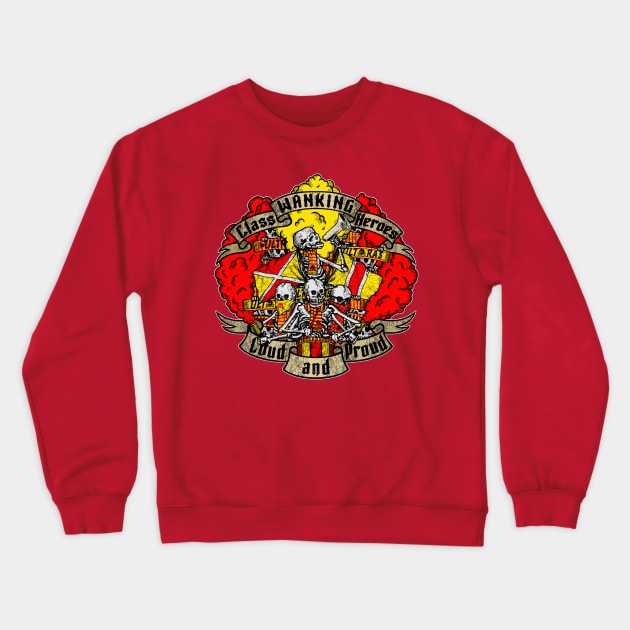 LOUD AND PROUD! (red and yellow edition) ULTRAS Crewneck Sweatshirt by boozecruisecrew